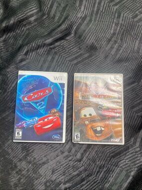 Disney Wii Cars 2 & Cars Mater-National Video Game Set - Blue, Red, Brown